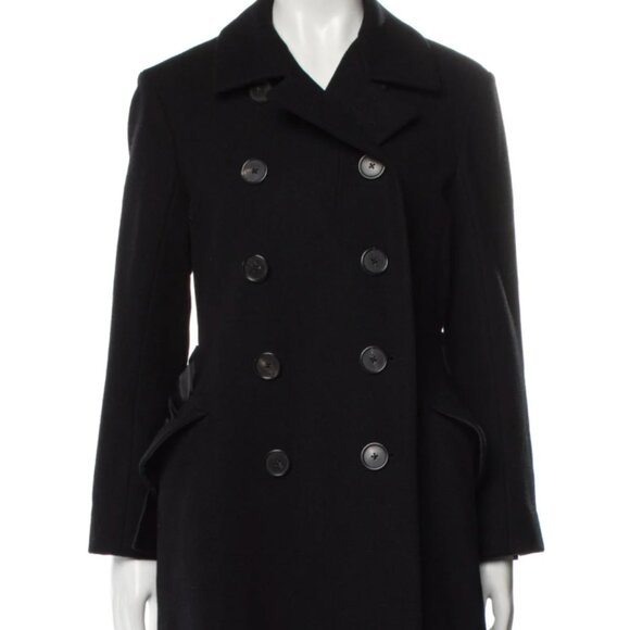 Jil Sander Vintage 2000's Black Peacoat Size: US6/FR38 - Picture 1 of 8